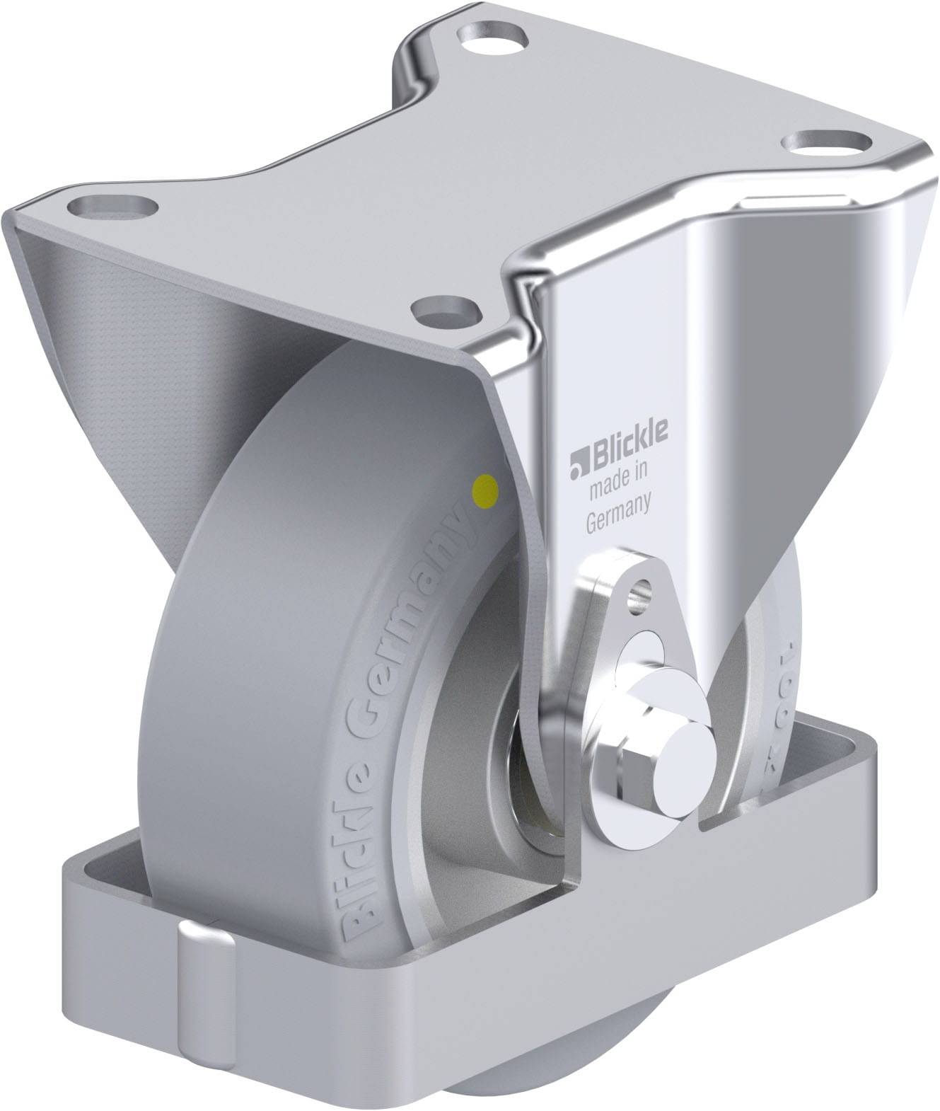 Blickle B-ALEV 100K-SG-AS-FS Plaatstalen bokwiel Wieldiameter: 100 mm Draagvermogen (max.): 200 kg 1 stuk(s)