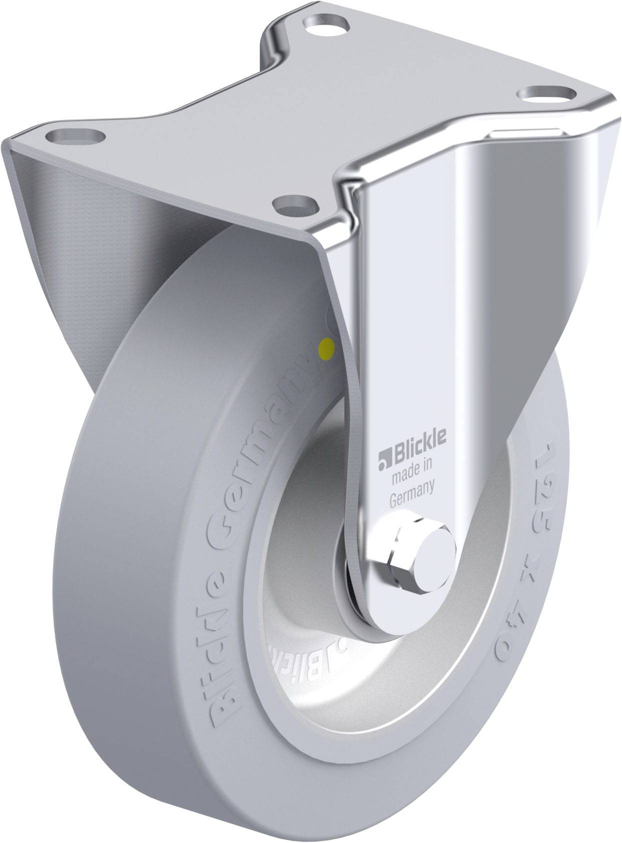 Blickle B-ALEV 125K-SG-AS Plaatstalen bokwiel Wieldiameter: 125 mm Draagvermogen (max.): 250 kg 1 stuk(s)