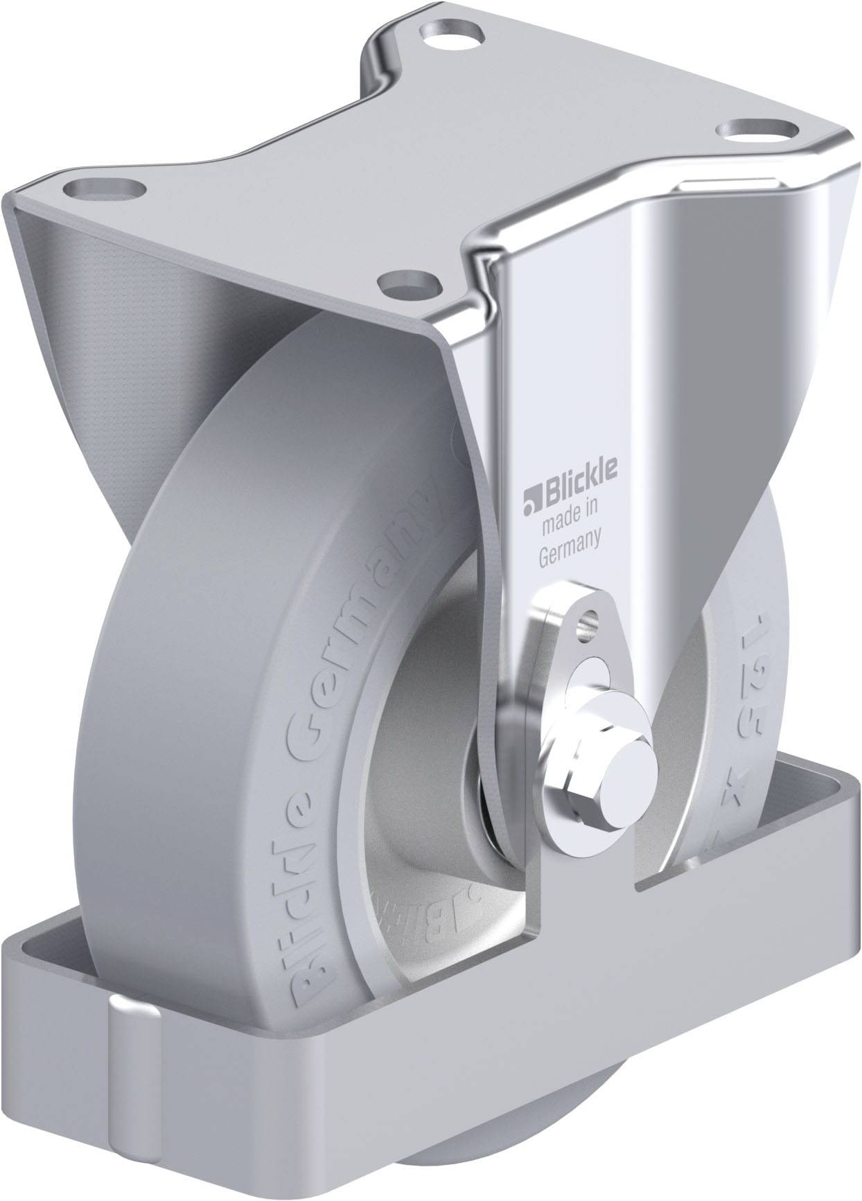 Blickle B-ALEV 125K-SG-FS Plaatstalen bokwiel Wieldiameter: 125 mm Draagvermogen (max.): 250 kg 1 stuk(s)