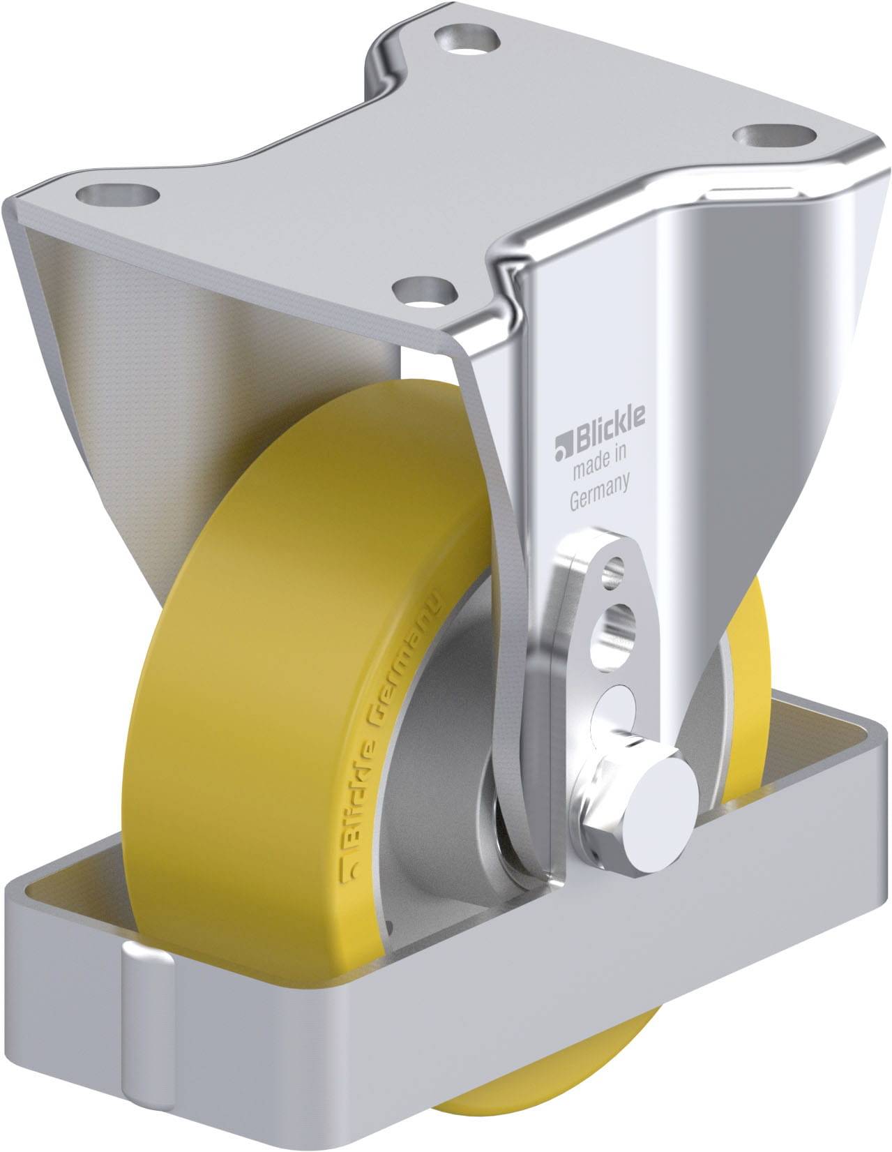 Blickle BH-ALTH 100K-1-FS Plaatstalen bokwiel Wieldiameter: 100 mm Draagvermogen (max.): 350 kg 1 stuk(s)