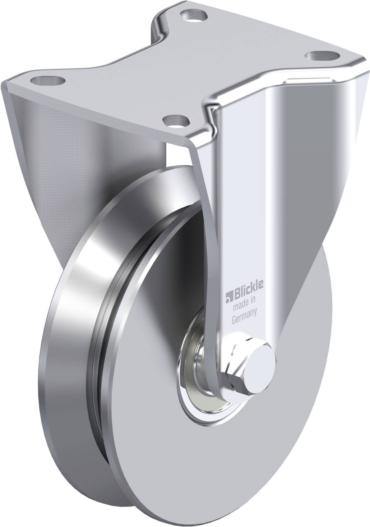 Blickle BH-DSPK 120K-1 Plaatstalen bokwiel Wieldiameter: 120 mm Draagvermogen (max.): 600 kg 1 stuk(s)