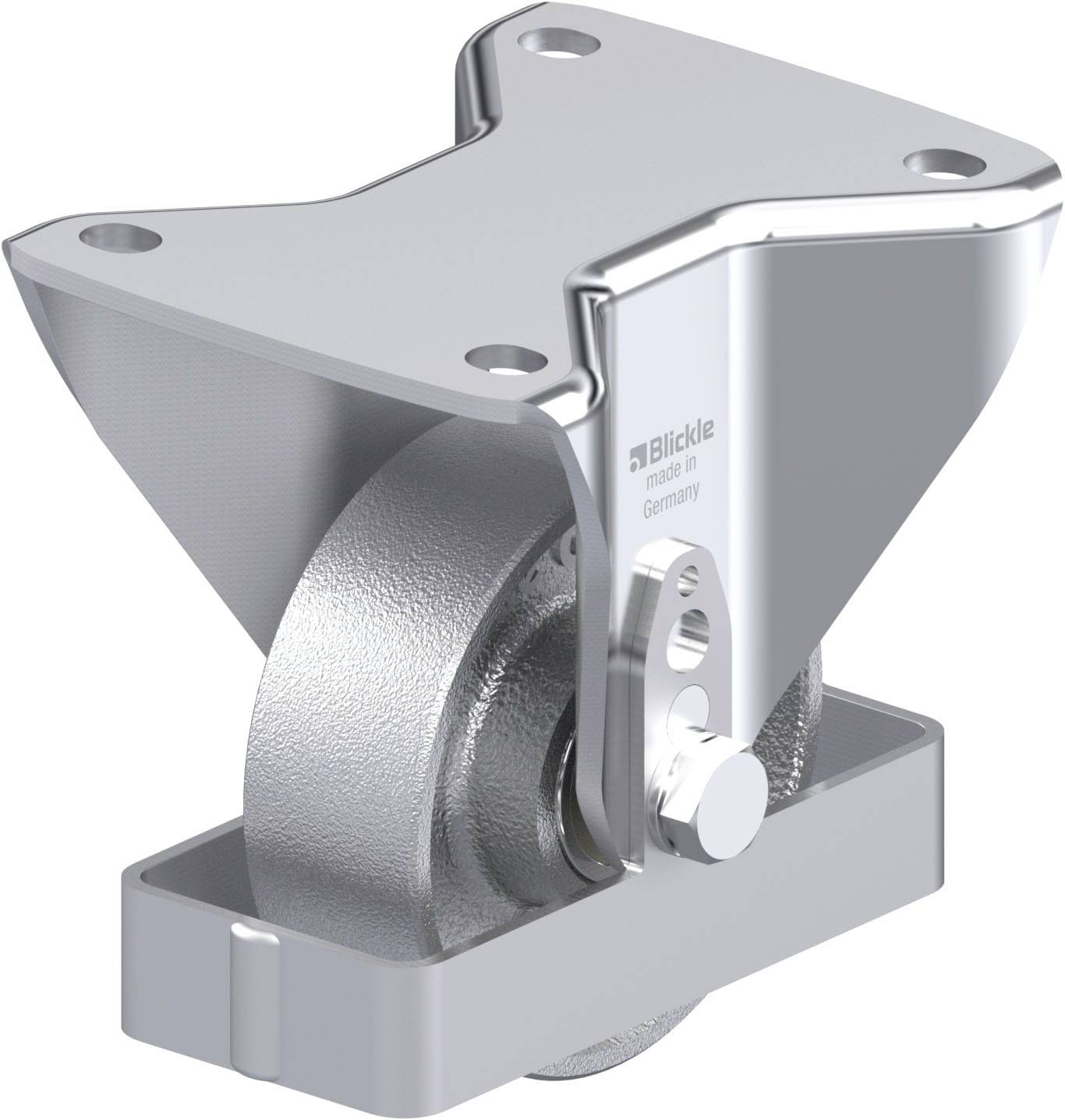 Blickle BH-G 100K-3-FS Plaatstalen bokwiel Wieldiameter: 100 mm Draagvermogen (max.): 400 kg 1 stuk(s)