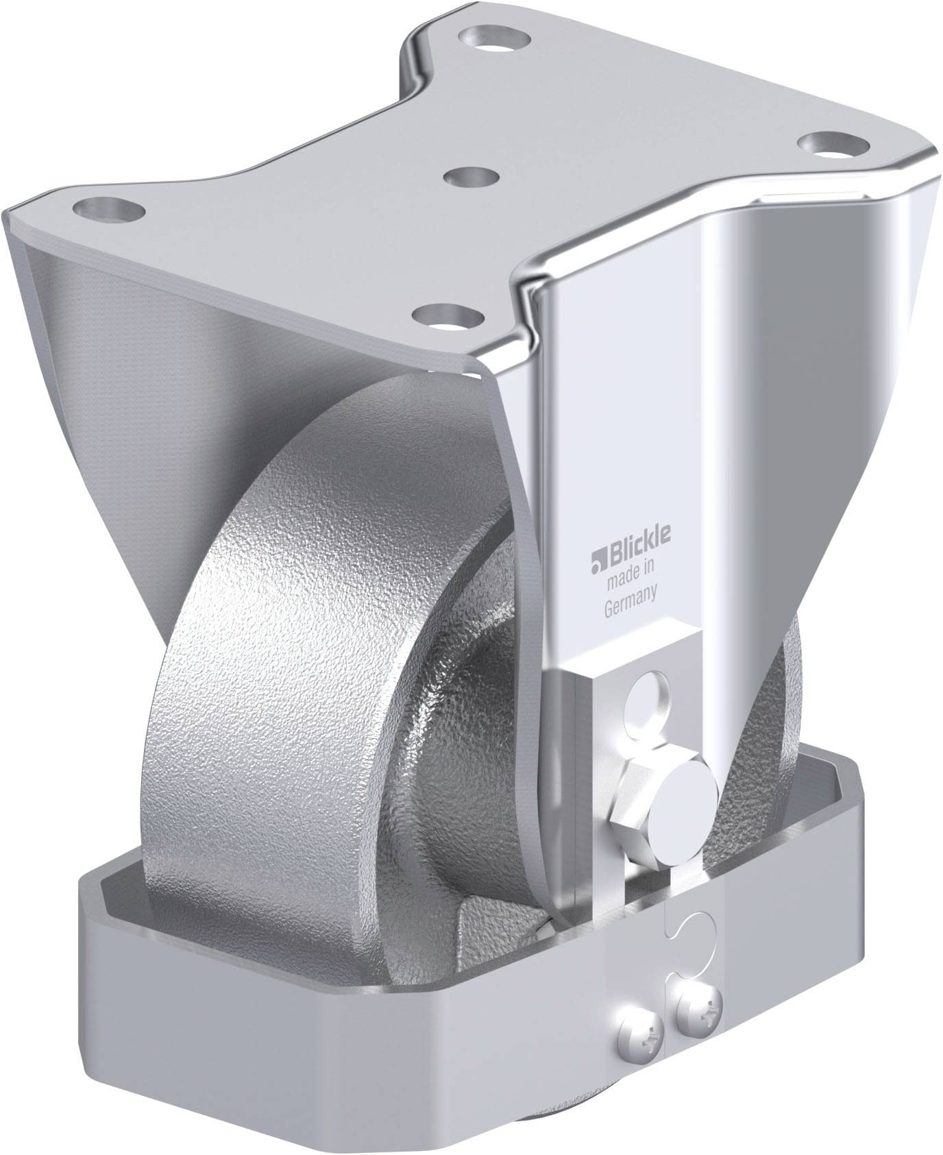 Blickle BH-G 127G-FS Plaatstalen bokwiel Wieldiameter: 125 mm Draagvermogen (max.): 750 kg 1 stuk(s)