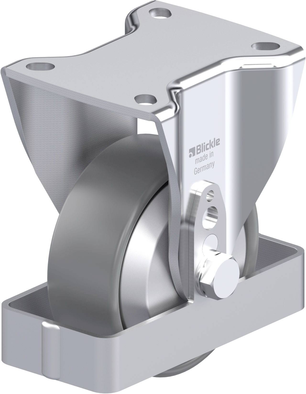 Blickle BH-PO 100G-1-ELS-FA-FS Plaatstalen bokwiel Wieldiameter: 100 mm Draagvermogen (max.): 280 kg 1 stuk(s)