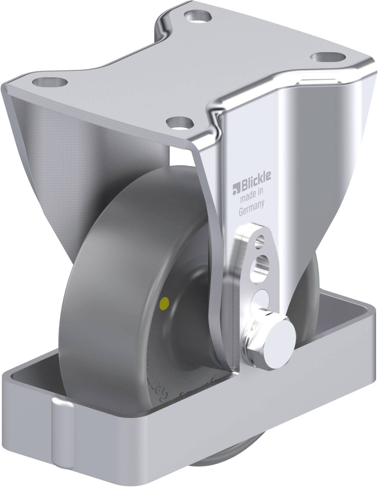 Blickle BH-PO 100G-1-ELS-FS Plaatstalen bokwiel Wieldiameter: 100 mm Draagvermogen (max.): 280 kg 1 stuk(s)