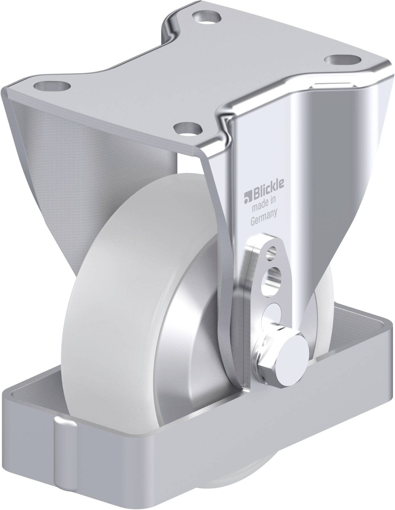 Blickle BH-PO 100G-1-FA-FS Plaatstalen bokwiel Wieldiameter: 100 mm Draagvermogen (max.): 280 kg 1 stuk(s)