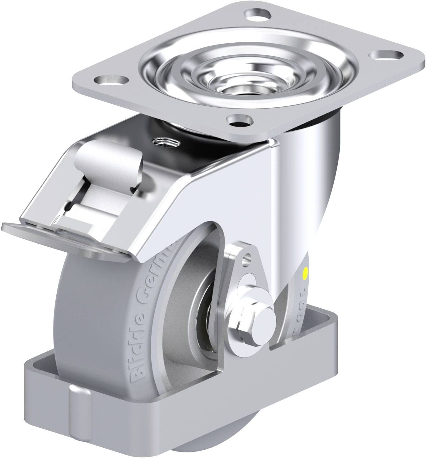 Blickle L-ALEV 100K-FI-SG-AS-FS Plaatstalen zwenkwiel Wieldiameter: 100 mm Draagvermogen (max.): 200 kg 1 stuk(s)
