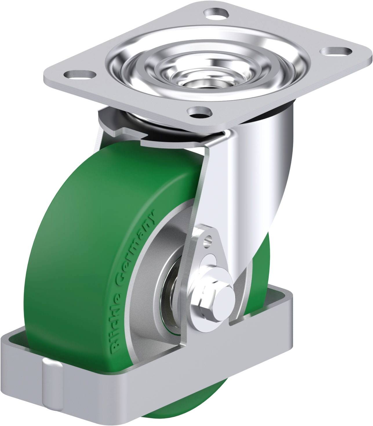 Blickle L-ALST 100K-FS Plaatstalen zwenkwiel Wieldiameter: 100 mm Draagvermogen (max.): 250 kg 1 stuk(s)