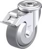 Blickle LER-PO 100KA-FI-ELS-FA Plaatstalen zwenkwiel Wieldiameter: 100 mm Draagvermogen (max.): 150 kg 1 stuk(s)