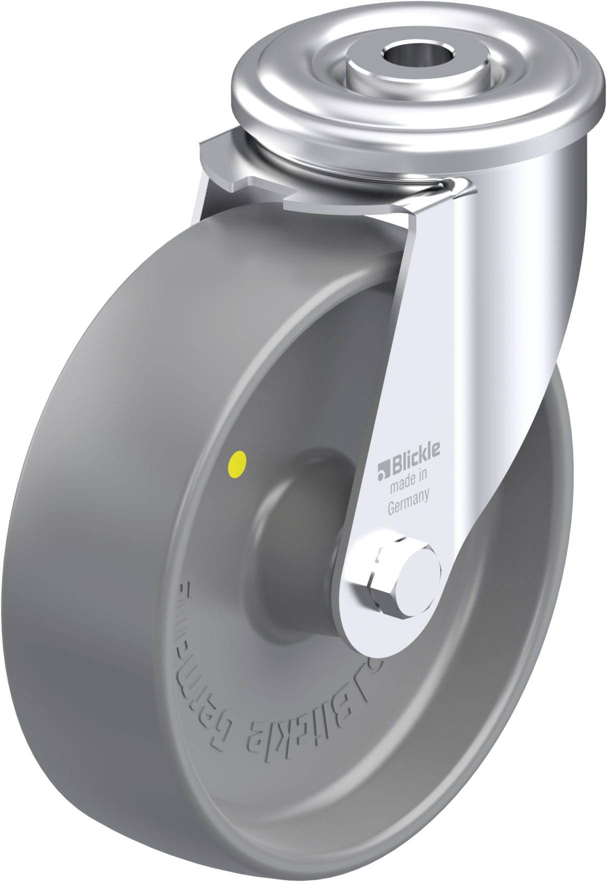 Blickle LER-PO 125G-ELS Plaatstalen zwenkwiel Wieldiameter: 125 mm Draagvermogen (max.): 150 kg 1 stuk(s)