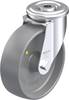 Blickle LER-PO 125G-ELS Plaatstalen zwenkwiel Wieldiameter: 125 mm Draagvermogen (max.): 150 kg 1 stuk(s)