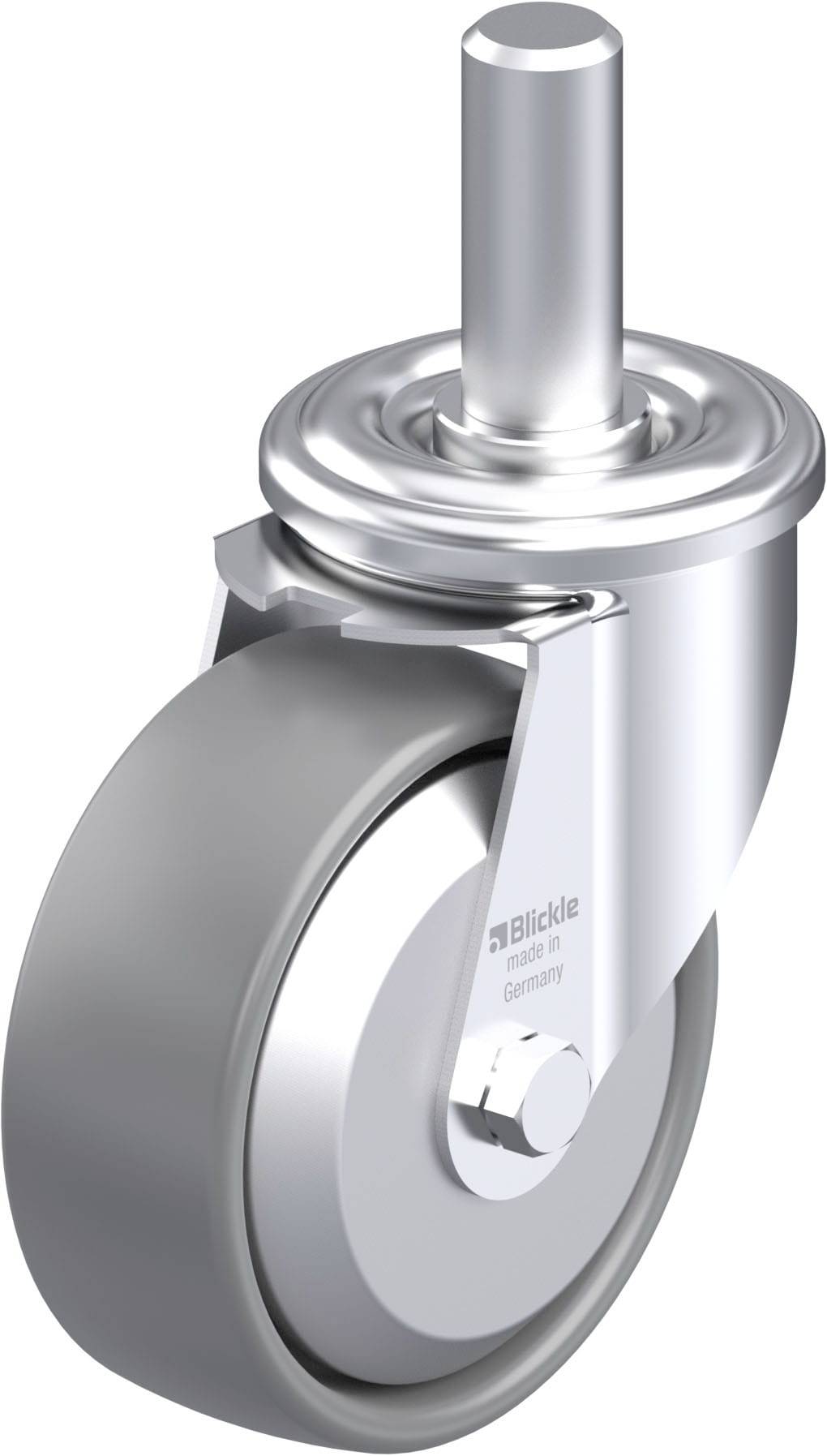Blickle LEZ-PO 100G-ELS-FA Plaatstalen zwenkwiel Wieldiameter: 100 mm Draagvermogen (max.): 150 kg 1 stuk(s)