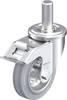 Blickle LEZ-VE 100R-FI-SG Plaatstalen zwenkwiel Wieldiameter: 100 mm Draagvermogen (max.): 70 kg 1 stuk(s)