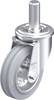 Blickle LEZ-VE 100R-SG Plaatstalen zwenkwiel Wieldiameter: 100 mm Draagvermogen (max.): 70 kg 1 stuk(s)
