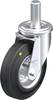 Blickle LEZ-VE 125R-EL Plaatstalen zwenkwiel Wieldiameter: 125 mm Draagvermogen (max.): 100 kg 1 stuk(s)