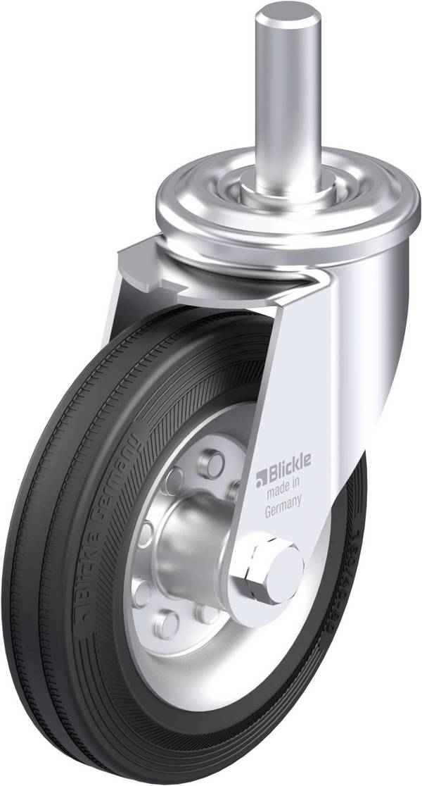 Blickle LEZ-VE 160R-22 Plaatstalen zwenkwiel Wieldiameter: 160 mm Draagvermogen (max.): 135 kg 1 stuk(s)