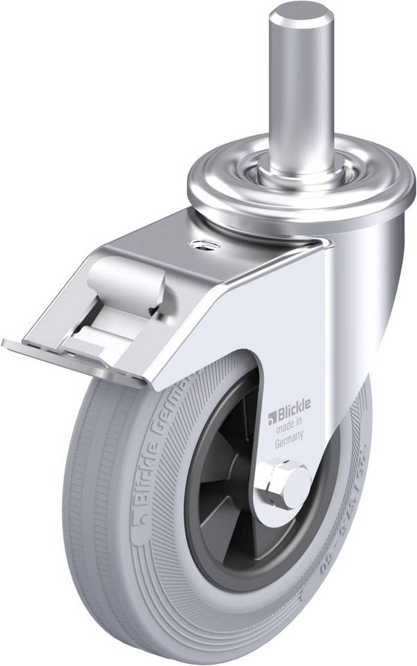 Blickle LEZ-VPP 125G-FI-SG Plaatstalen zwenkwiel Wieldiameter: 125 mm Draagvermogen (max.): 100 kg 1 stuk(s)