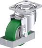 Blickle LH-ALST 100K-1-FS Plaatstalen zwenkwiel Wieldiameter: 100 mm Draagvermogen (max.): 320 kg 1 stuk(s)
