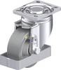 Blickle LH-ALTH 100K-1-AS-FS Plaatstalen zwenkwiel Wieldiameter: 100 mm Draagvermogen (max.): 350 kg 1 stuk(s)