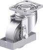Blickle LH-G 100K-1-FS Plaatstalen zwenkwiel Wieldiameter: 100 mm Draagvermogen (max.): 400 kg 1 stuk(s)
