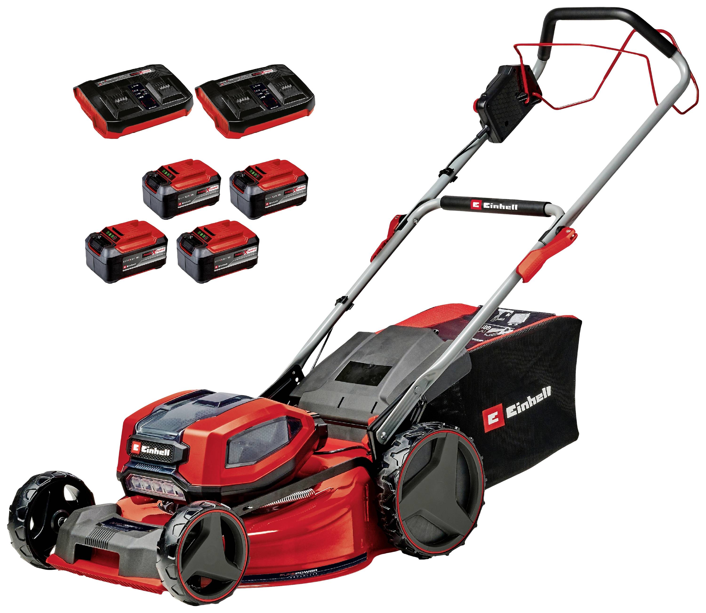 Einhell Professional GP-CM 36/52 S Li BL (4x5,2Ah) Accu-grasmaaier Accu Incl. 2 Twincharger-opladers, Incl. 4 accu's 18