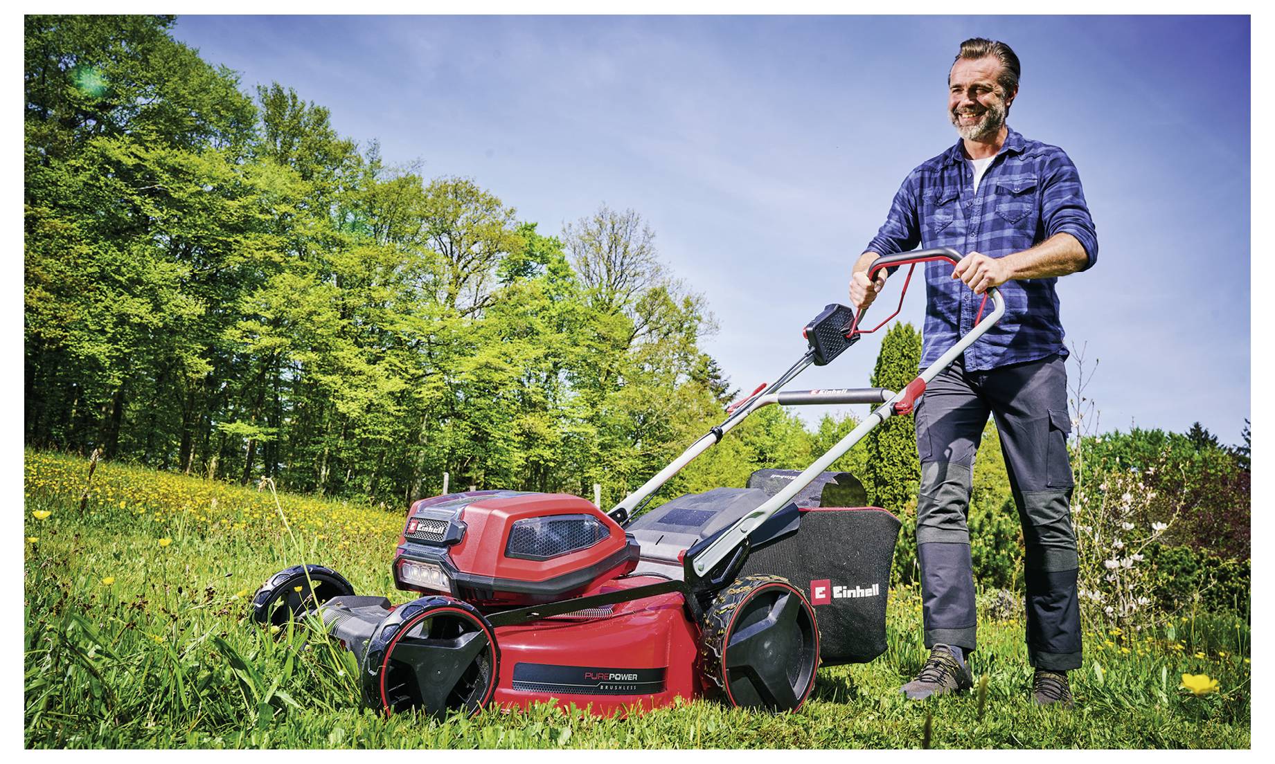 Einhell Professional Power X-Change GP-CM 36/52 S Li BL (4x5,2Ah) Accu-grasmaaier Accu Incl. 2 Twincharger-opladers, Inc-3