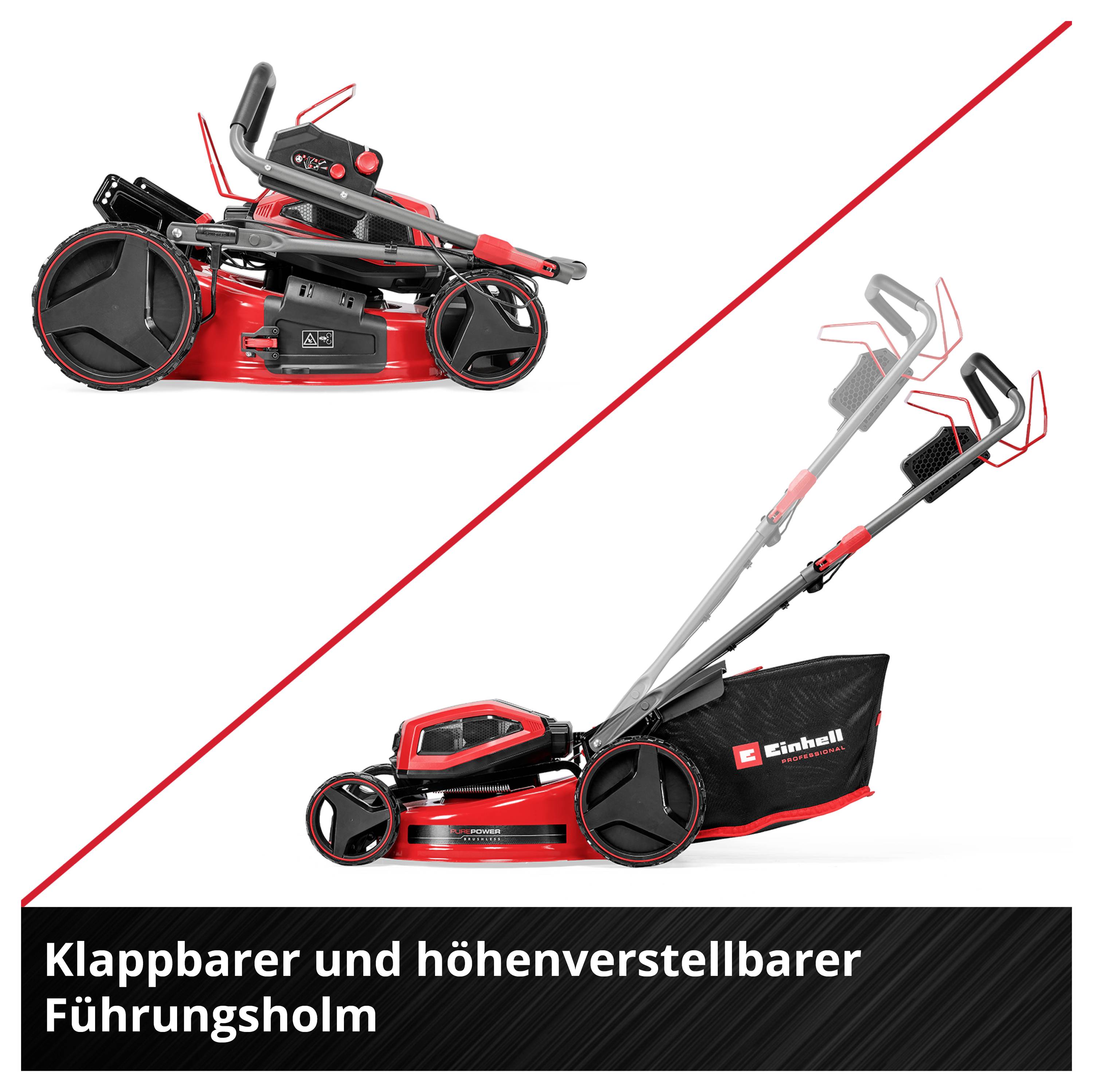 Einhell Professional Power X-Change GP-CM 36/52 S Li BL (4x5,2Ah) Accu-grasmaaier Accu Incl. 2 Twincharger-opladers, Inc-8
