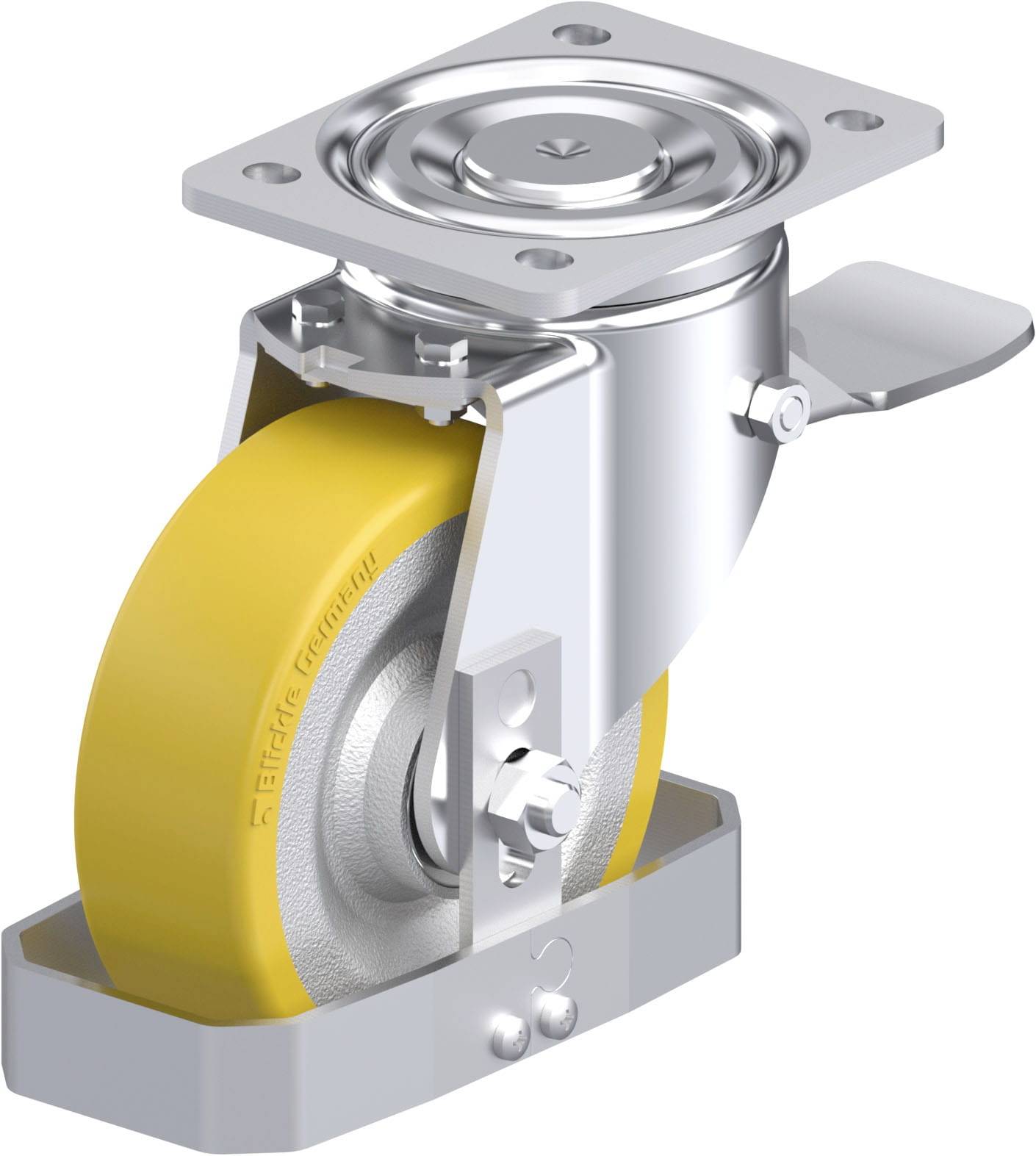Blickle LH-SETH 150K-ST-FS Plaatstalen zwenkwiel Wieldiameter: 150 mm Draagvermogen (max.): 650 kg 1 stuk(s)