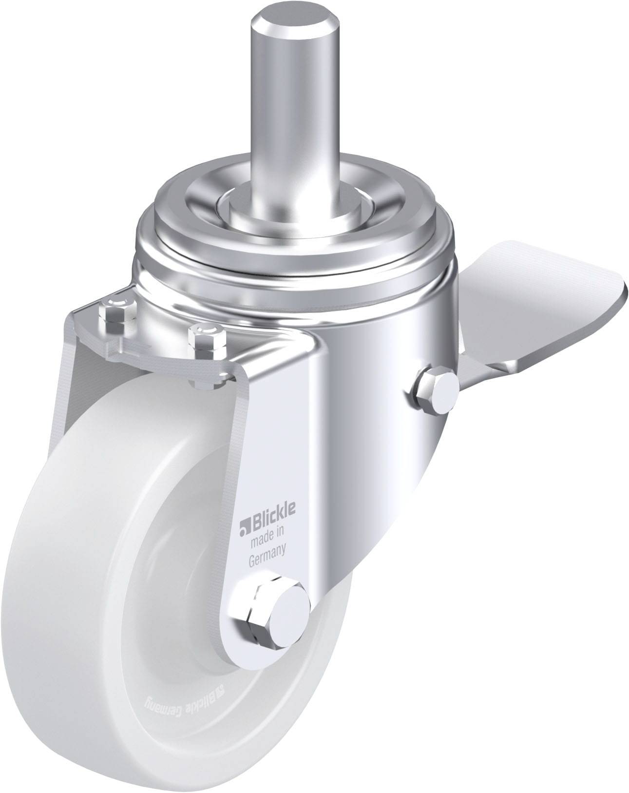 Blickle LHZ-SPO 127G-ST Plaatstalen zwenkwiel Wieldiameter: 125 mm Draagvermogen (max.): 750 kg 1 stuk(s)