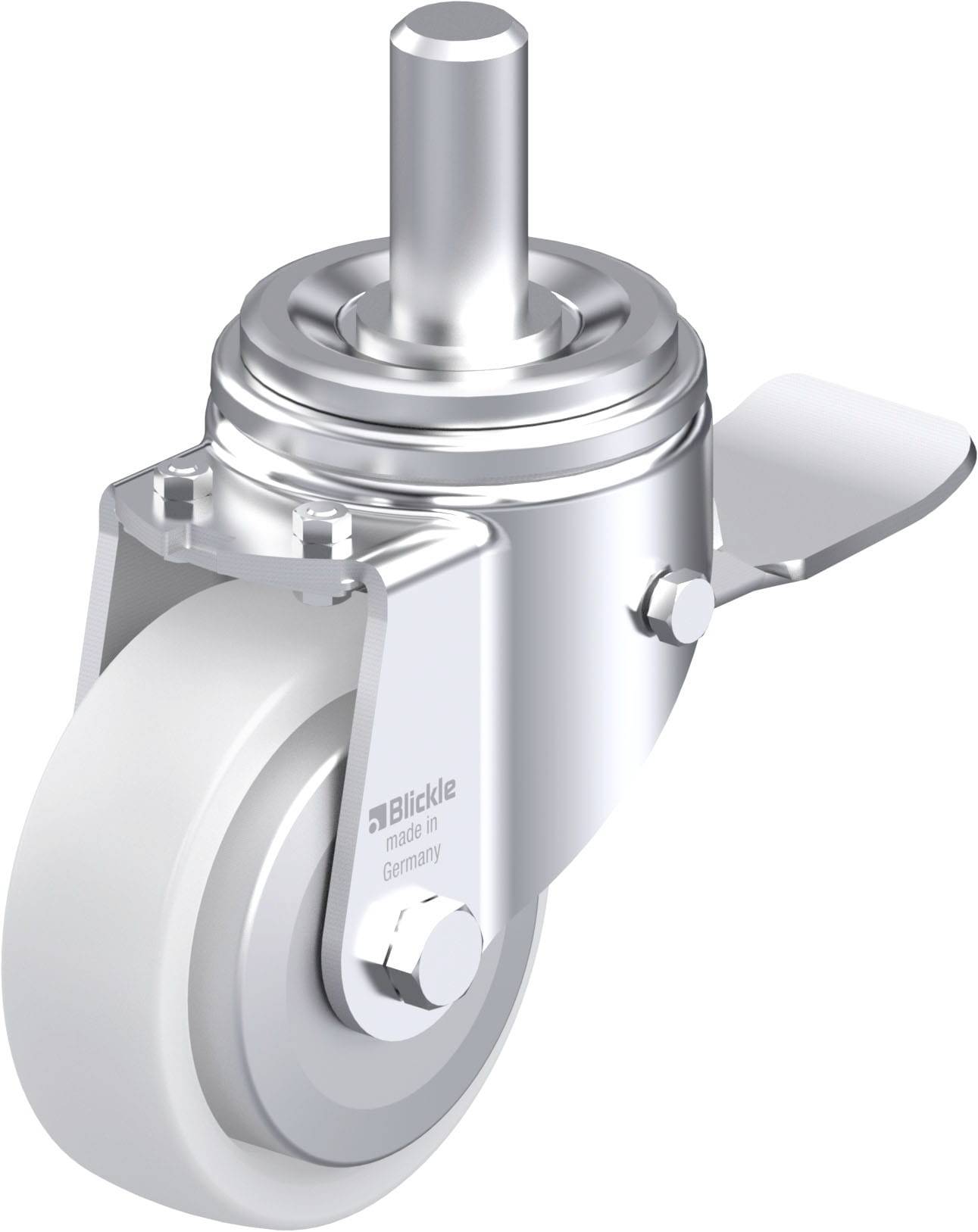 Blickle LHZ-SPO 127G-ST-FA Plaatstalen zwenkwiel Wieldiameter: 125 mm Draagvermogen (max.): 750 kg 1 stuk(s)