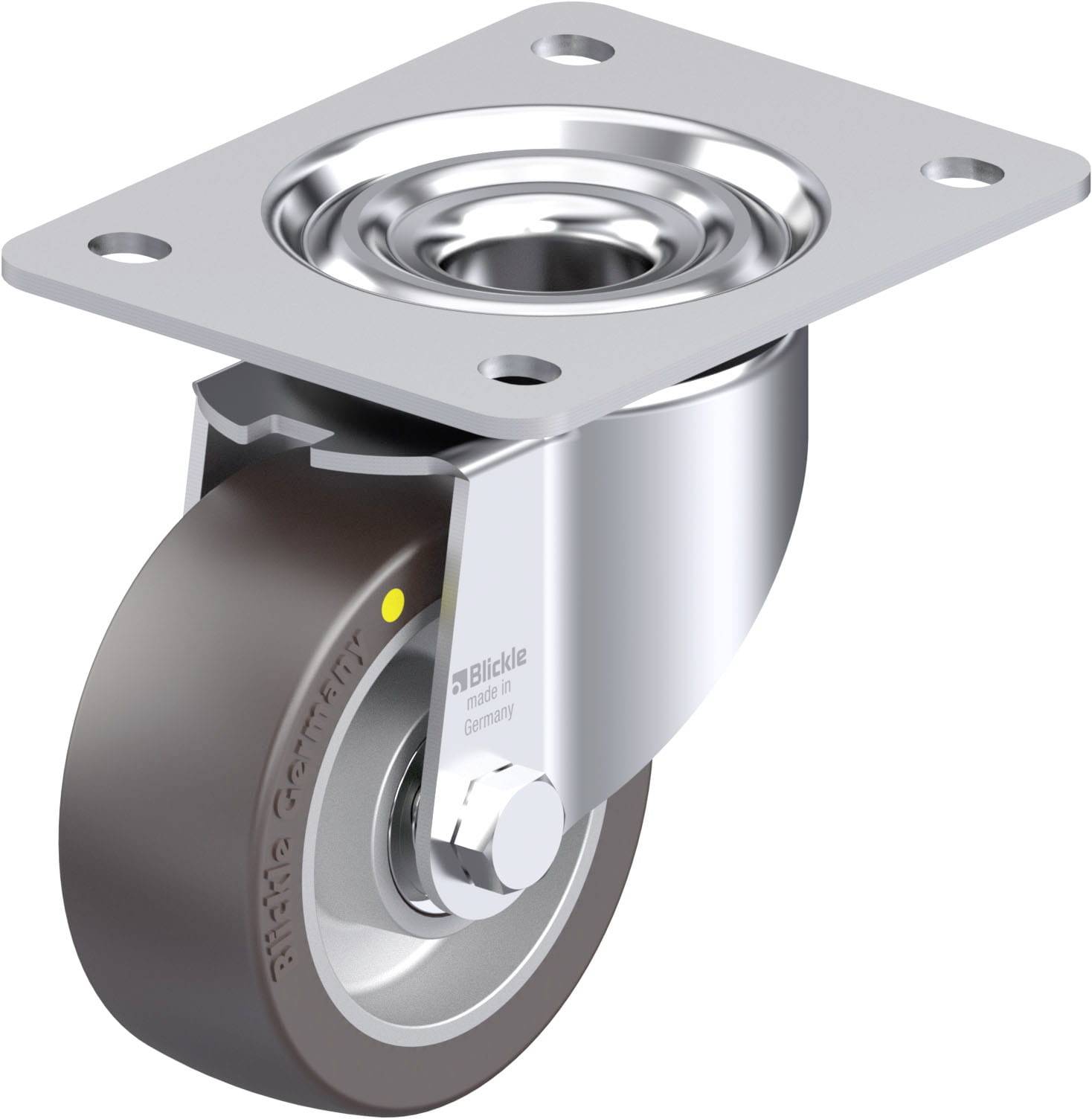 Blickle LK-ALST 100K-3-AS Plaatstalen zwenkwiel Wieldiameter: 100 mm Draagvermogen (max.): 320 kg 1 stuk(s)