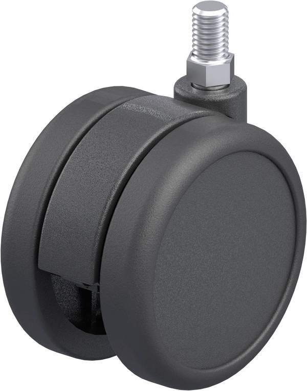 Blickle LKDB-PUA 75G Kunststof dubbel zwenkwiel Wieldiameter: 75 mm Draagvermogen (max.): 75 kg 1 stuk(s)