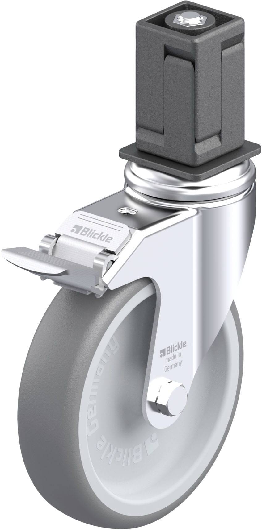 Blickle LKRA-TPA 126G-11-FI-EV18 Apparaatzwenkwiel Wieldiameter: 125 mm Draagvermogen (max.): 120 kg 1 stuk(s)