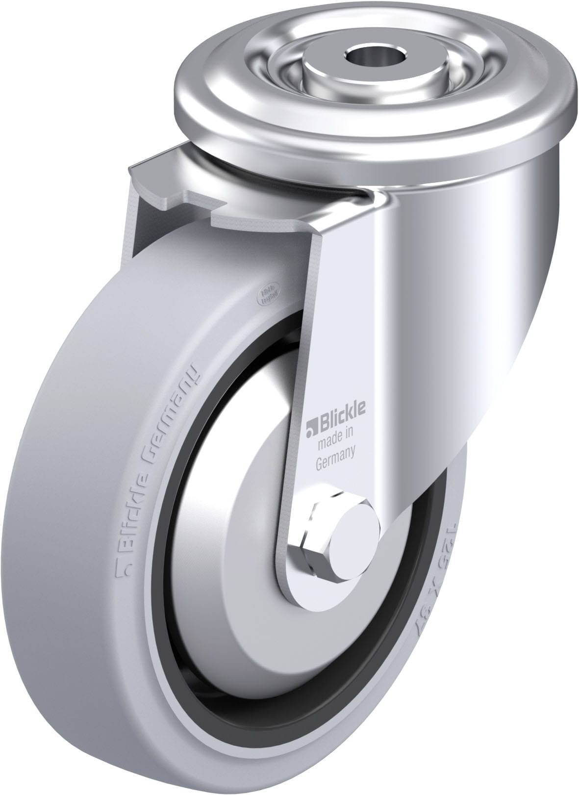 Blickle LKR-POEV 125KAD-SG-FA Plaatstalen zwenkwiel Wieldiameter: 125 mm Draagvermogen (max.): 250 kg 1 stuk(s)