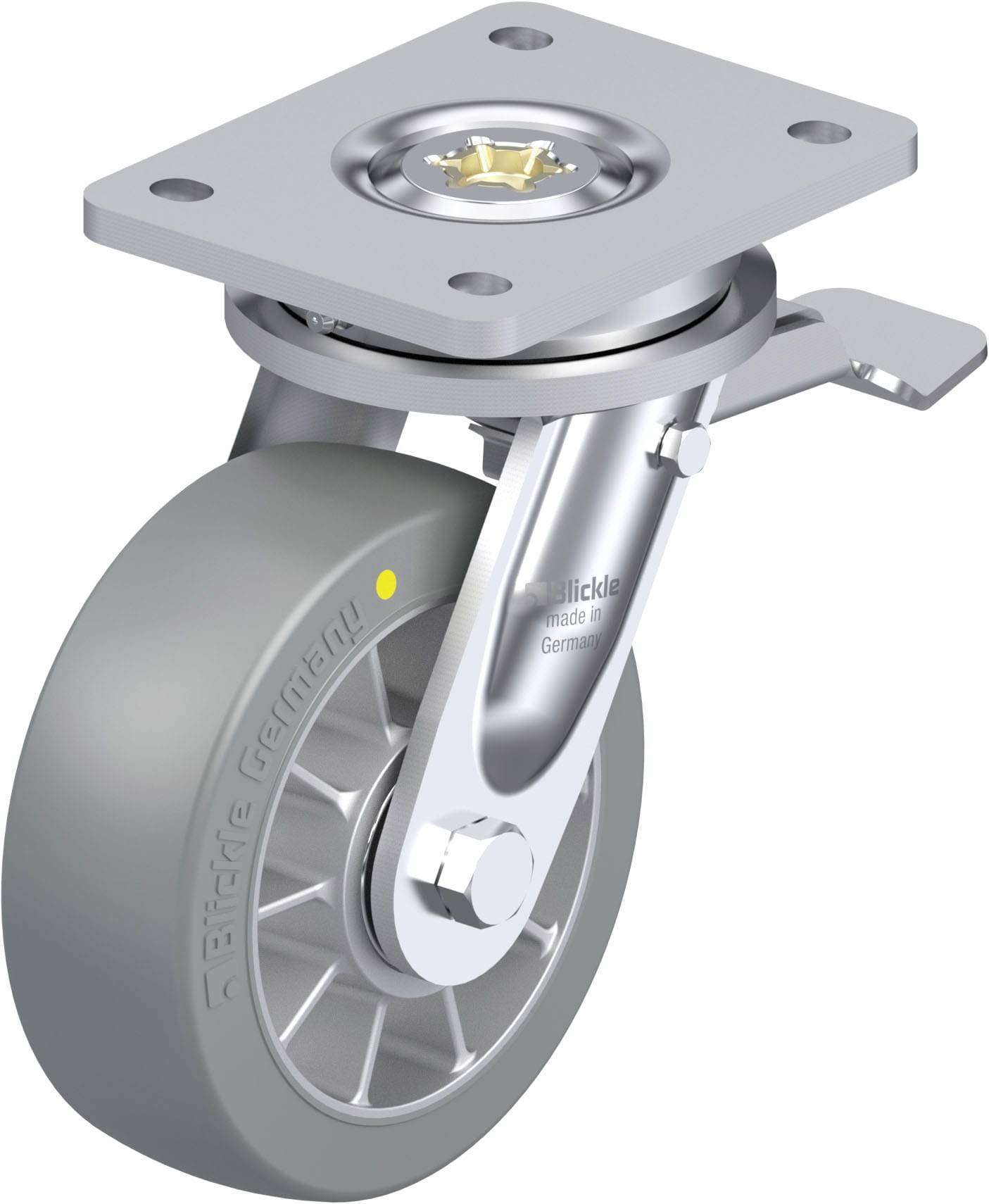 Blickle LO-ALTH 152K-ST-AS Zwenkwiel met hoog draagvermogen Wieldiameter: 150 mm Draagvermogen (max.): 900 kg 1 stuk(s)