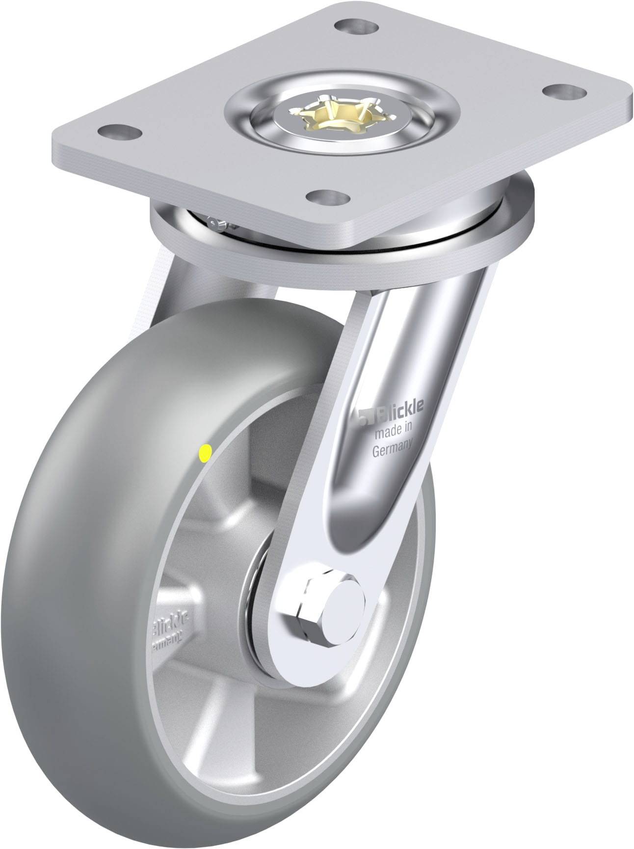 Blickle LO-ALTH 160K-AS-CO Zwenkwiel met hoog draagvermogen Wieldiameter: 160 mm Draagvermogen (max.): 750 kg 1 stuk(s)