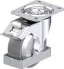 Blickle L-PO 100G-FI-ELS-FA-FS Plaatstalen zwenkwiel Wieldiameter: 100 mm Draagvermogen (max.): 250 kg 1 stuk(s)