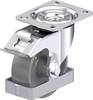 Blickle L-PO 100G-FI-ELS-FS Plaatstalen zwenkwiel Wieldiameter: 100 mm Draagvermogen (max.): 250 kg 1 stuk(s)