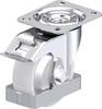 Blickle L-PO 100G-FI-FA-FS Plaatstalen zwenkwiel Wieldiameter: 100 mm Draagvermogen (max.): 250 kg 1 stuk(s)