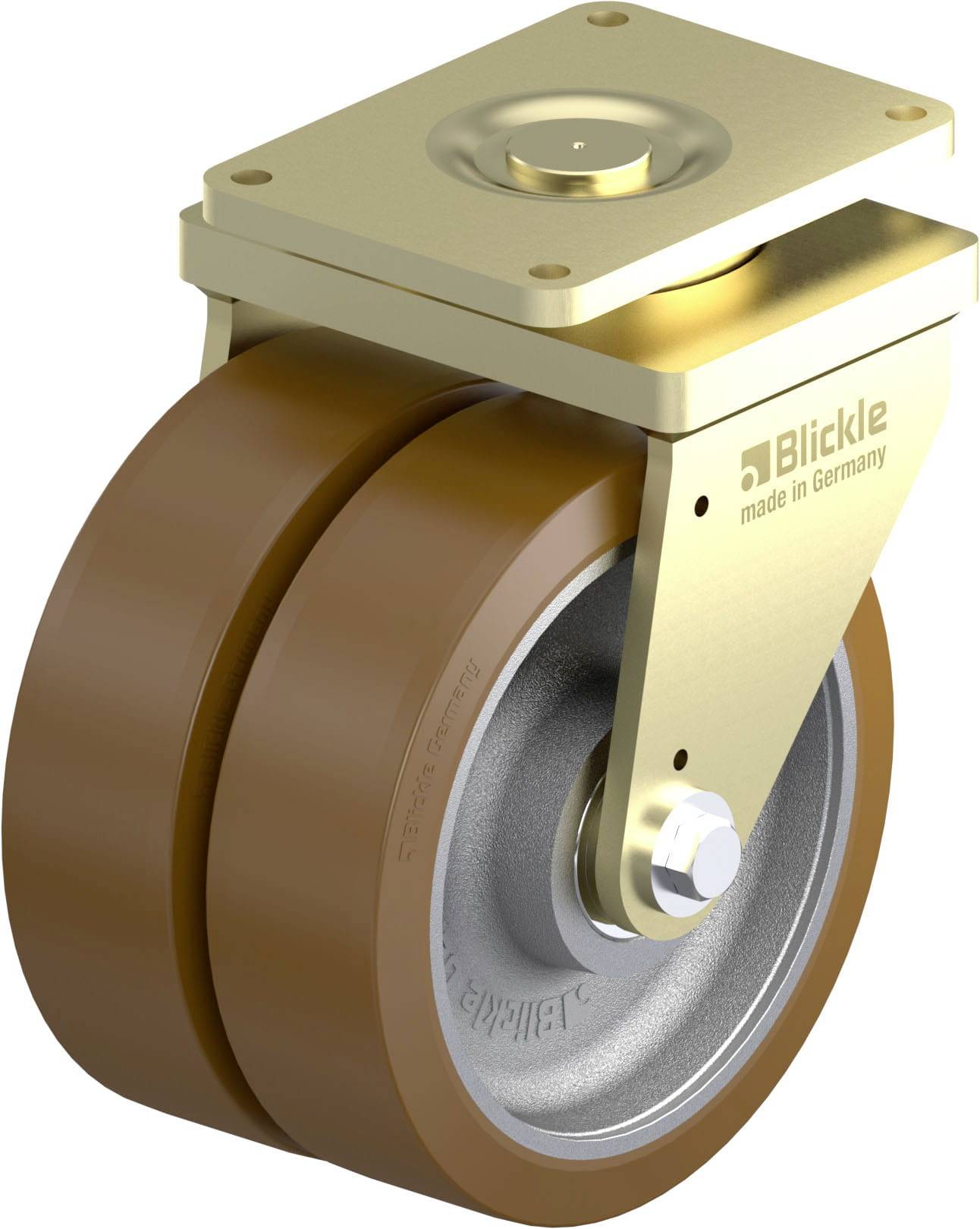 Blickle LSD-GB 504K Dubbel zwenkwiel met hoog draagvermogen Wieldiameter: 500 mm Draagvermogen (max.): 12000 kg 1 stuk(s)