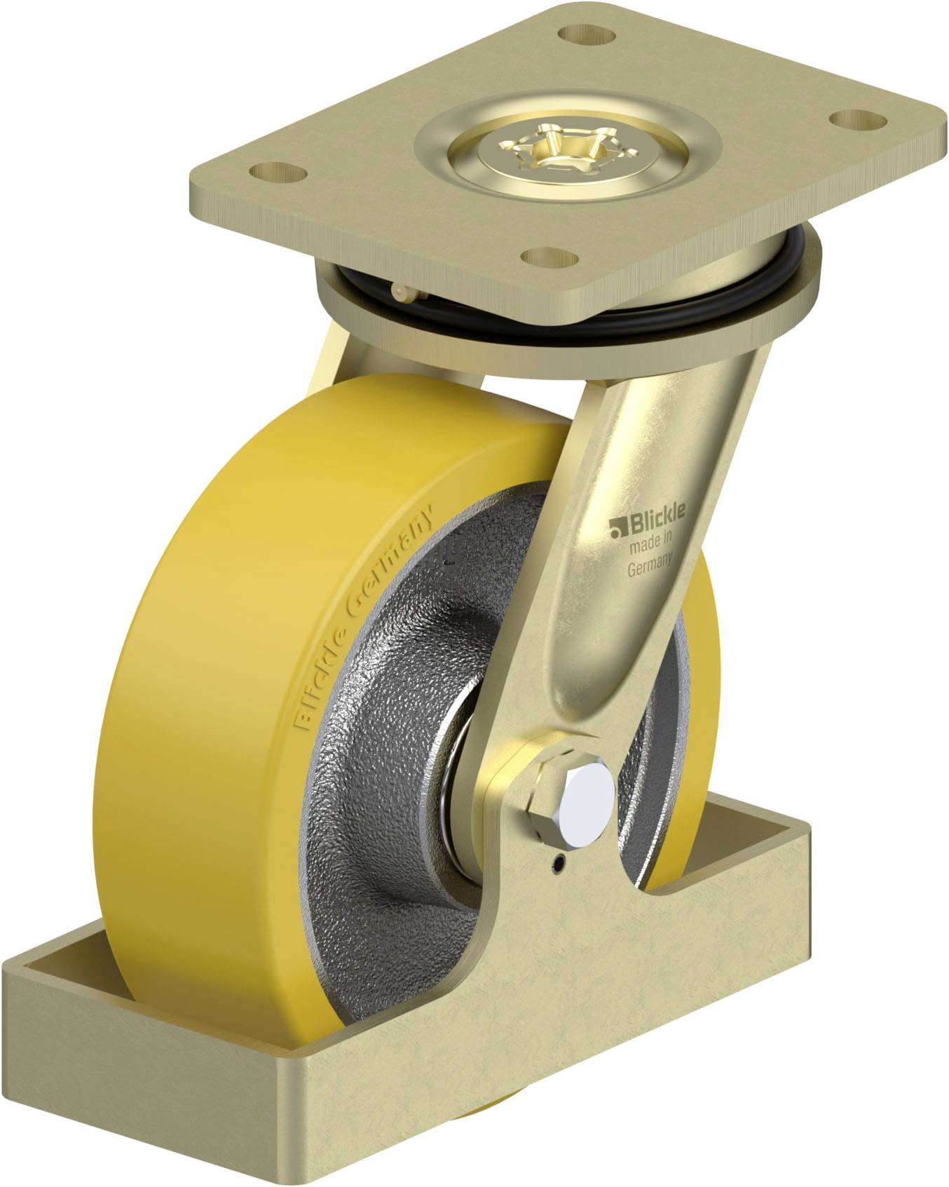Blickle LS-GTH 160K-FS Zwenkwiel met hoog draagvermogen Wieldiameter: 160 mm Draagvermogen (max.): 800 kg 1 stuk(s)