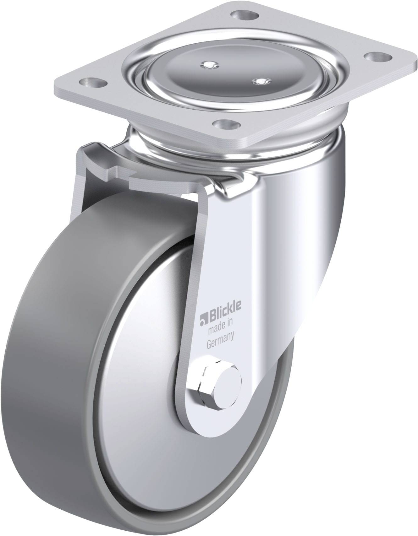Blickle LUH-PO 150G-ELS-FA Plaatstalen zwenkwiel Wieldiameter: 150 mm Draagvermogen (max.): 400 kg 1 stuk(s)
