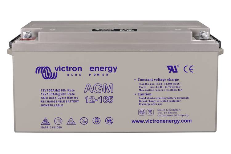 Victron Energy Loodaccu 12 V 165 Ah Loodgel (b x h x d) 485 x 227 x 176 mm M8-schroefaansluiting Onderhoudsvrij