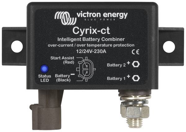 Victron Energy Cyrix-ct 12/24V 230A Relaismodule (modulair) Nominale spanning: 12 V, 24 V Schakelstroom (max.): 500 A 1 stuk(s)