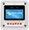 Afstandsbedieningspaneel voor Victron BlueSolar, met blauw display en Victron-logo, biedt besturings- en bewakingsfuncties.