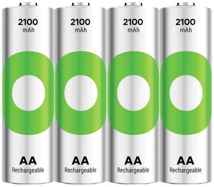 GP ReCyko Oplaadbare AA batterij (penlite) NiMH 2100 mAh 1.2 V 4 stuk(s)