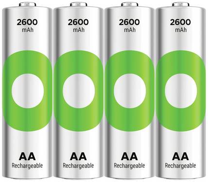 GP ReCyko Oplaadbare AA batterij (penlite) NiMH 2600 mAh 1.2 V 4 stuk(s)