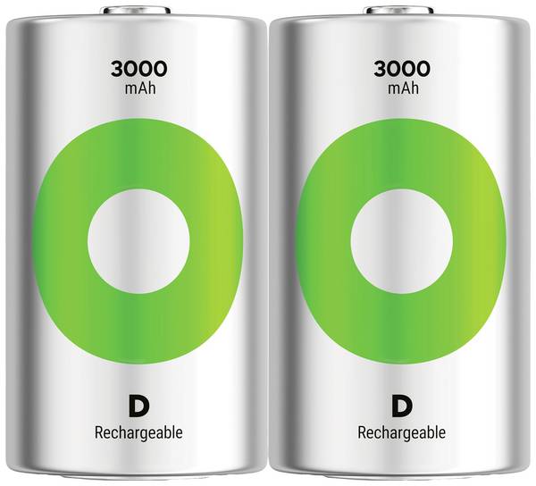 GP ReCyko Oplaadbare D batterij (mono) NiMH 3000 mAh 1.2 V 2 stuk(s)