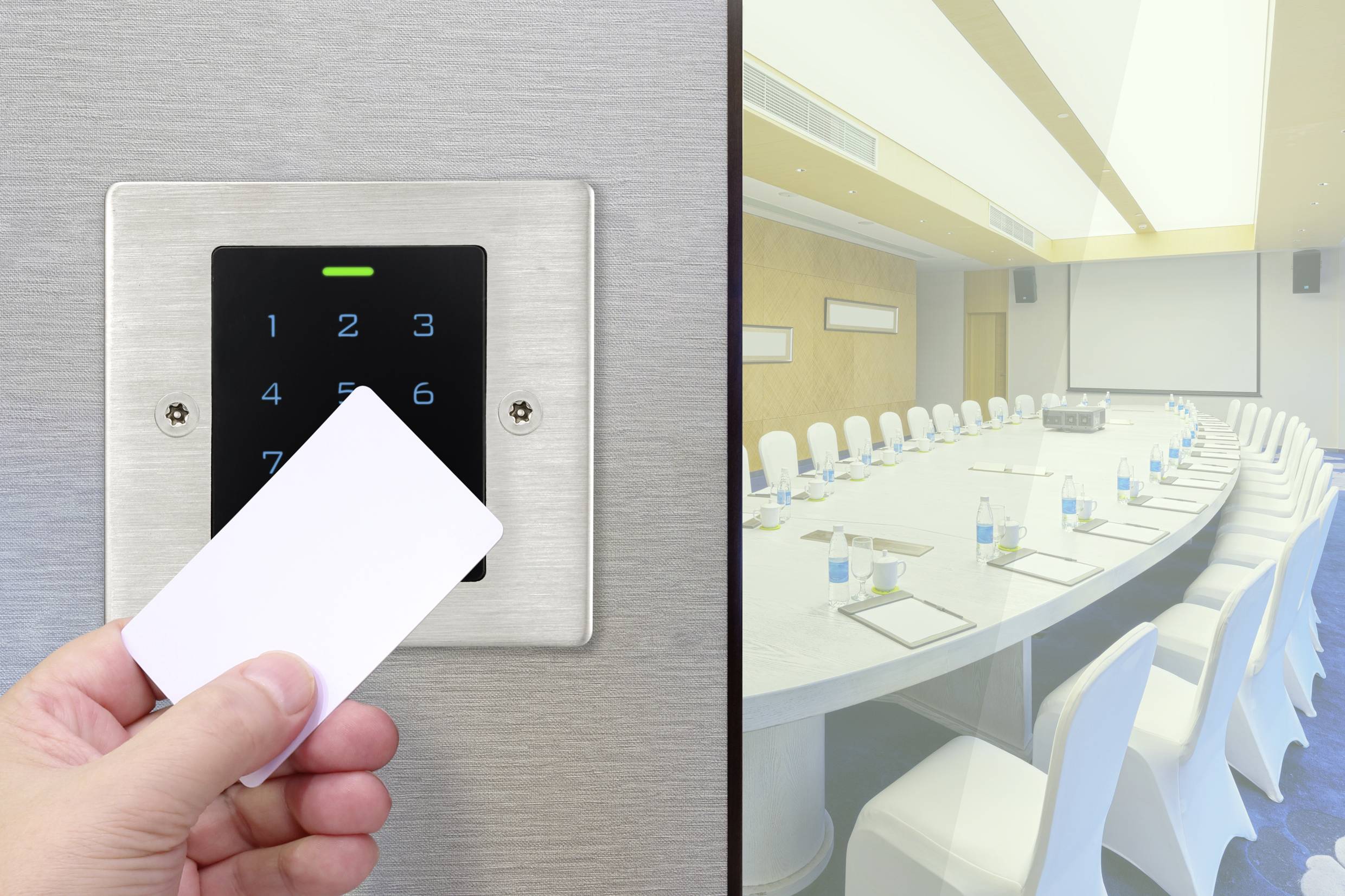 Sygonix SY-6121664 Codetoetsenbord met RFID Inbouw (in muur), Opbouw (op muur) 12 V/DC, 18 V/DC IP66 Met verlicht toetsenbord, Met touchscreen – Foto 2 van 3