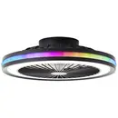Brilliant G99280/06 Palmero LED-plafondlamp met ventilator LED-module LED vast ingebouwd 40 W Zwart